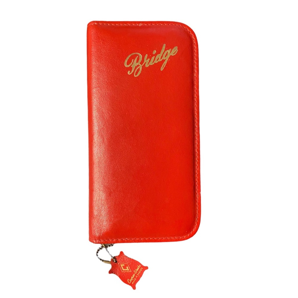 Vtg Bridge Zippered Organizer
